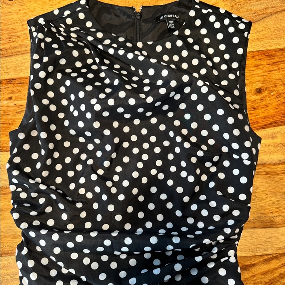 Polka dots rushed dress - Picture 3 of 6